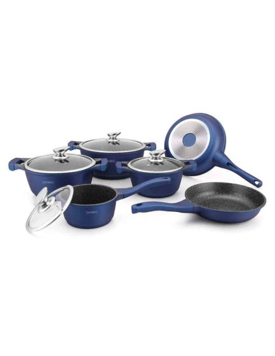 Royalty Line RL-BS1010M - Batteria pentole e padelle 10 pezzi antiaderente induzione