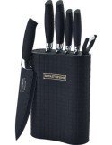 Royalty Line RL-6MSTK - Set coltelli 6 pezzi nero - Royalty Line