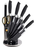 Royalty Line RL-BLK8W - Ceppo coltelli 8 pezzi nero - Royalty Line