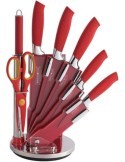 Royalty Line RL-RED8W - Ceppo coltelli 8 pezzi rosso - Royalty Line