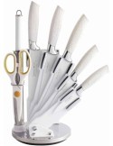 Royalty Line RL-WHT8W - Ceppo coltelli 8 pezzi bianco - Royalty Line