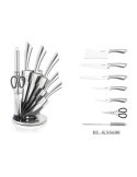 Royalty Line RL-KSS600 - Ceppo coltelli 8 pezzi silver - Royalty Line