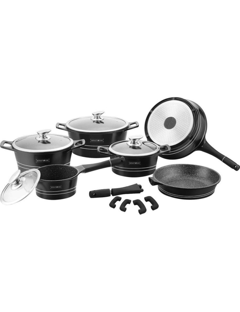 Royalty Line RL-ES1014M - Batteria pentole e padelle 14 pezzi antiaderente induzione