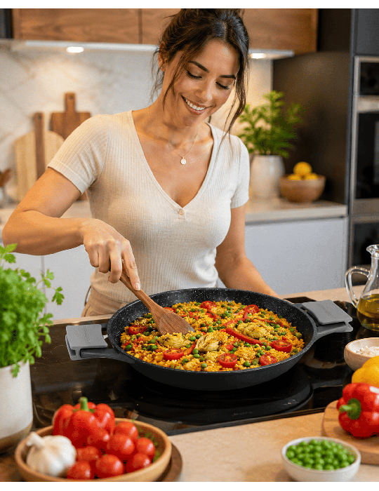 Royalty Line RL-MP - Padella paella antiaderente induzione