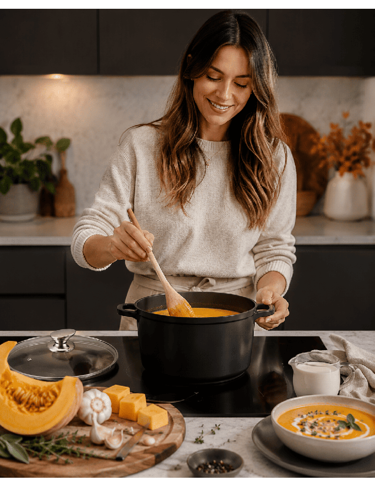 Royalty Line RL-AD - Pentola per zuppe con coperchio antiaderente