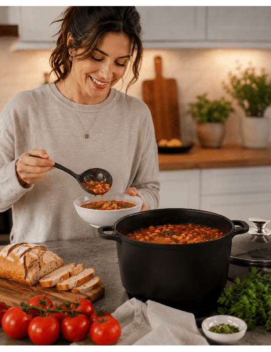 Royalty Line RL-AD - Pentola per zuppe con coperchio antiaderente