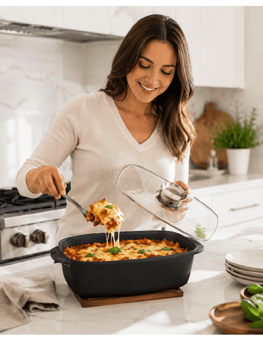 Royalty Line RL-ACR - Casseruola da arrosto antiaderente induzione