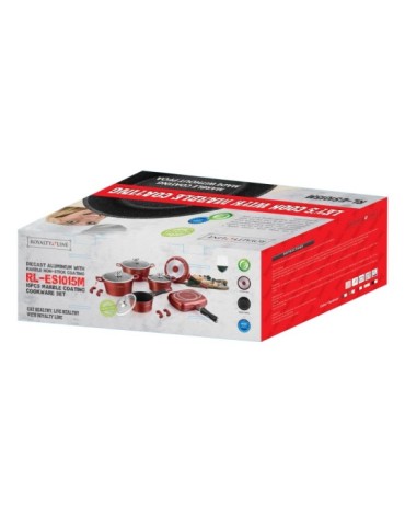 Royalty Line RL-ES1015M - Set pentole e padelle 15 pezzi antiaderente induzione 2