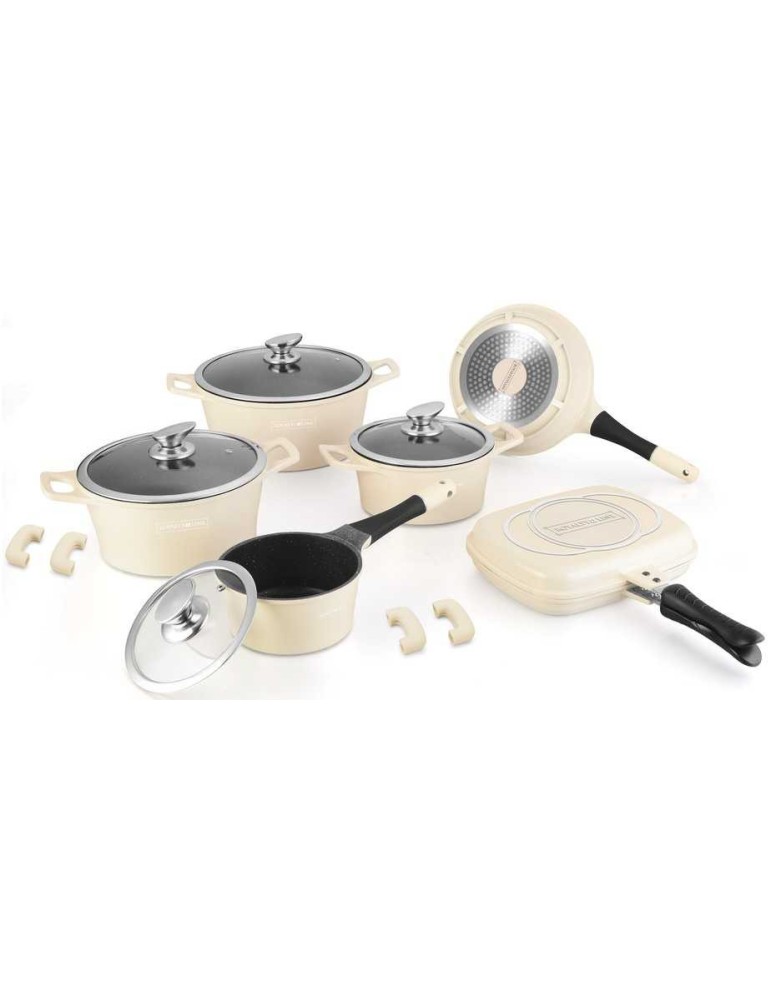 Royalty Line RL-ES1015M - Set pentole e padelle 15 pezzi antiaderente
