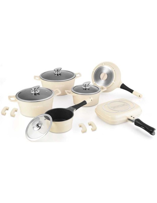 Royalty Line RL-ES1015M - Set pentole e padelle 15 pezzi antiaderente