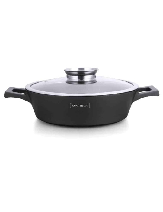 Royalty Line RL-MR - Casseruola bassa con coperchio antiaderente induzione