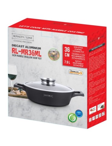 Royalty Line RL-MR - Casseruola bassa con coperchio antiaderente induzione 2