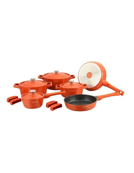 Royalty Line RL-OS1014 - Batteria pentole e padelle 14 pezzi antiaderente induzione