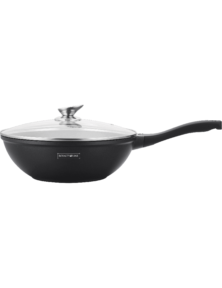 Royalty Line RL-BW - Wok con coperchio antiaderente induzione