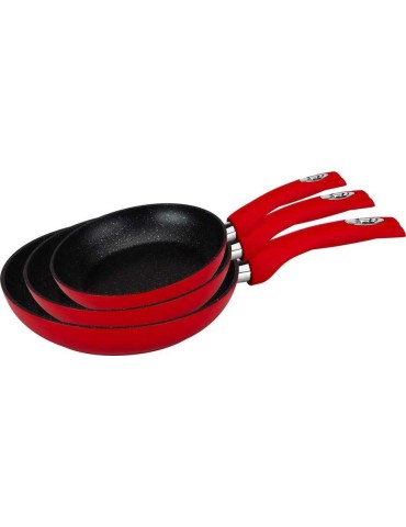 Royalty Line RL-FM3 - Set padelle 3 pezzi antiaderente induzione