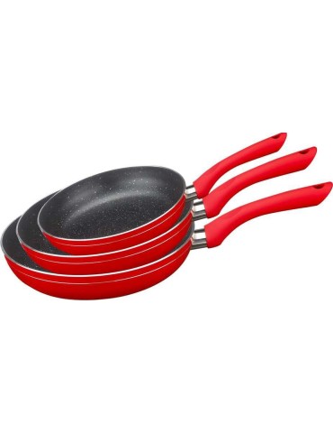 Royalty Line RL-PM3F - Set padelle 3 pezzi antiaderente induzione