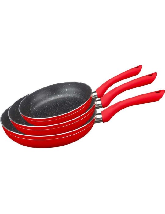 Royalty Line RL-PM3F - Set padelle 3 pezzi antiaderente induzione