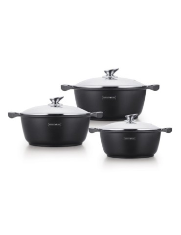 Royalty Line RL-BS1006 - Casseruola con coperchio 20 cm antiaderente induzione