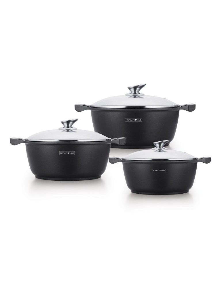 Royalty Line RL-BS1006 - Casseruola con coperchio 20 cm antiaderente induzione