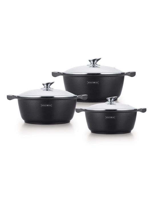 Royalty Line RL-BS1006 - Casseruola con coperchio 20 cm antiaderente induzione